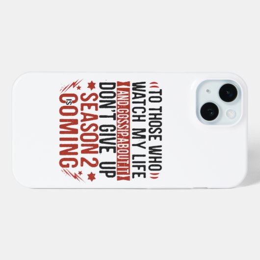 Funny Life Gossip Gerucht Joke Sarcastische Humor Case-Mate iPhone Case (Achterkant (horizontaal))