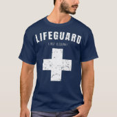 Funny Life Guard-ontwerp voor strand en pool T-shirt (Voorkant)
