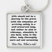 Funny Life moet geen reis naar het graf zijn Sleutelhanger (Voorkant)