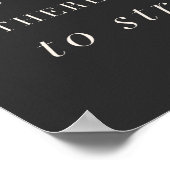 Funny Life Quote over Stress-minimalistische tekst Poster (Hoek)