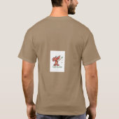 Funny Life Quote Surface Cool Inside Squirrel T-Sh T-shirt (Achterkant)