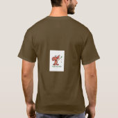 Funny Life Quote Surface Cool Inside Squirrel T-shirt (Achterkant)