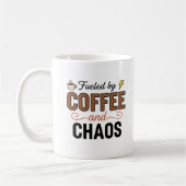 Funny Life Quote Typography Cup | Mom Chaos Gift Koffiemok (Links)