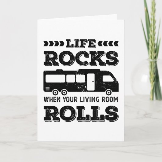 Funny Life Rocks Gift for RV Enthusiast Kaart (Voorkant)