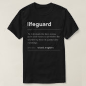 Funny Lifeguard Gift Funny Definition Job Cool Lif T-shirt (Design voorkant)