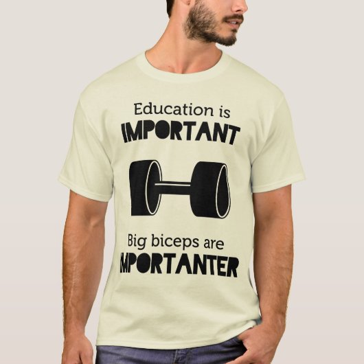 Funny Lifting T-shirt (Voorkant)