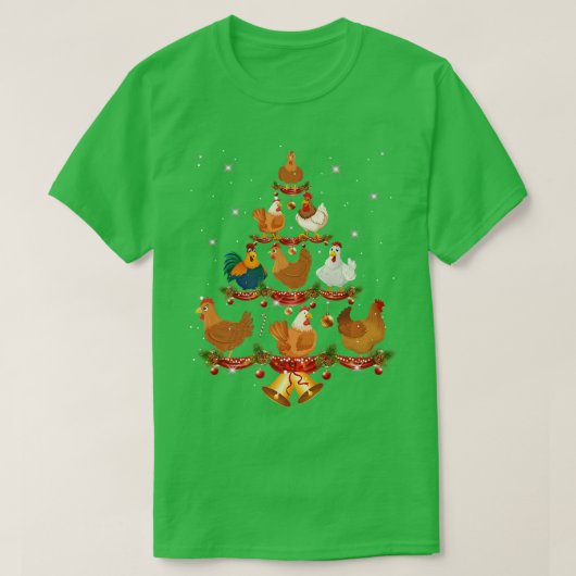 Funny Light Xmas Ornament D T-shirt (Design voorkant)