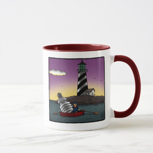 Funny Lighthouse Humor Mok Gift (Rechts)