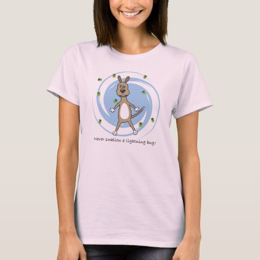 Funny Lightning Bug Dog T-shirt (Voorkant)