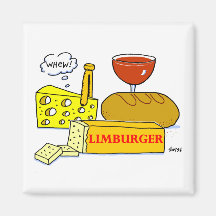 Funny Limburger Cheese Cartoon Tasting Party Favor