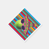 Funny Lime With Sombrero Party Servet (Hoek)
