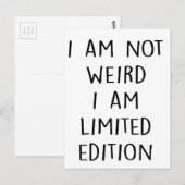 Funny Limited Edition Quote Briefkaart (Voorkant / Achterkant)