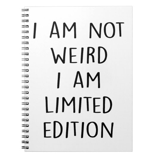 Funny Limited Edition Quote Notitieboek (Voorkant)