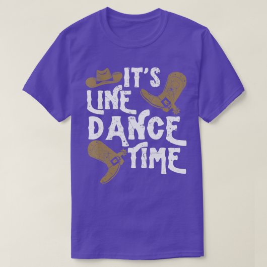 Funny Line Dance Country Dansend Westerne Petten B T-shirt (Design voorkant)
