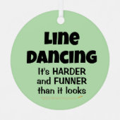 Funny Line Dancing Zijn Funner Gift voor Line Danc Metalen Ornament (Voorkant)