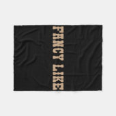 Funny Line Dansende Land Western Fancy Fleece Deken (Voorkant (Horizontaal))