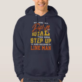 Funny Line Man Power Lineman Gift Idea Hoodie (Voorkant)