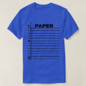 Funny Lined Notebook Paper Group Halloween Costume T-shirt (Design voorkant)
