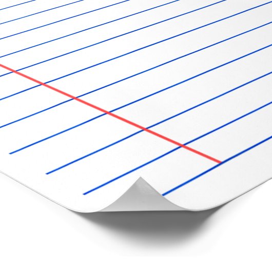 Funny Lined Notebook Paper Matching Group Hallowee Poster (Hoek)