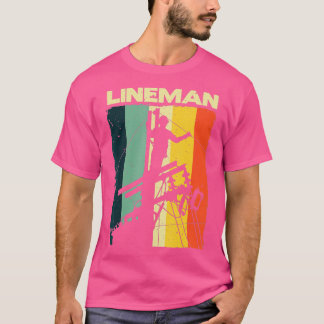 Funny Lineman Design Mannen Women Electronic T-shirt