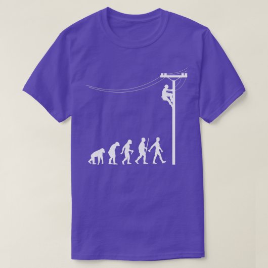 Funny Lineman Design voor vrouwelijke elektricien  T-shirt (Design voorkant)