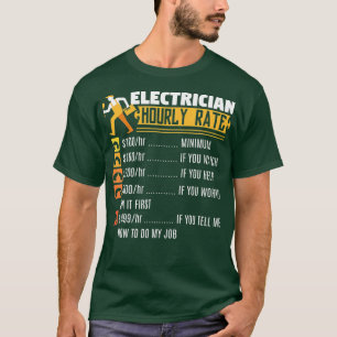 Funny Lineman geeft een elektricien T-shirt