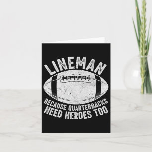 Funny Lineman omdat Quarterbacks ook helden nodig  Kaart