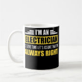 Funny Lineman Professional Electricity I m an Koffiemok (Links)