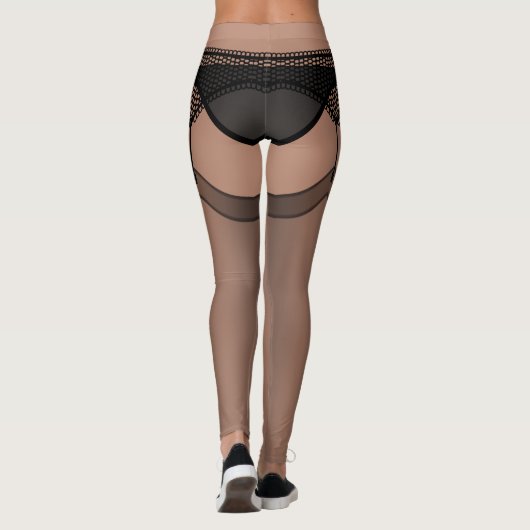 Funny Lingerie Leggings Stockings Costume Pants (Achterkant)