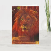 Funny Lion Birthday Card Kaart (Voorkant)