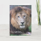 Funny Lion Birthday Card Kaart (Voorkant)