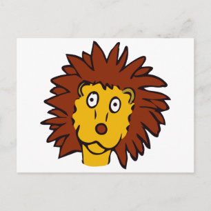 Funny lion briefkaart