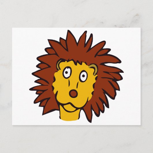 Funny lion briefkaart (Voorkant)