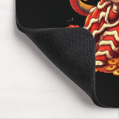 Funny Lion Snake Chinese New Year 2025 Womens Mens Muismat (Hoek)