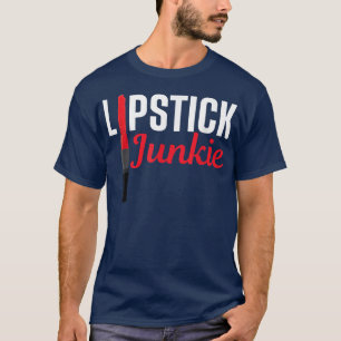 Funny lipstick Art voor vrouwelijke meisjes Cosmet T-shirt