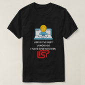 Funny LISPs Users Developer Gift JAVA IS DE BESTE T-shirt (Design voorkant)