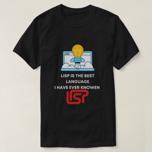 Funny LISPs Users Developer Gift JAVA IS DE BESTE T-shirt (Design voorkant)