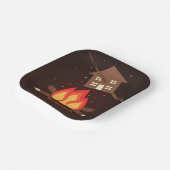 Funny Literal Housewarming Party Papieren Bordje (Gebogen)