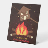 Funny Literal Housewarming Party Reclamebord Met Voetstuk (Voorkant)