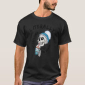 Funny Literally Freezing To Death Skull With Cold T-shirt (Voorkant)