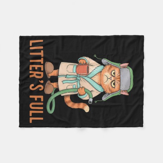 Funny Litter’s Full Cat Parody Cute Cat Lover Chri Fleece Deken (Voorkant (Horizontaal))