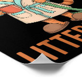 Funny Litter’s Full Cat Parody Cute Cat Lover Chri Poster (Hoek)