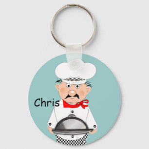 Funny Little Chef Theme Sleutelhanger