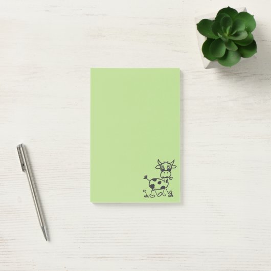 Funny Little Cow – Post It hellgrün Post-it® Notes (Kantoor)