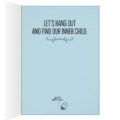 Funny "Little Cowpoke" binnenste kinderdagkaart (Binnen (Rechts))