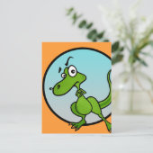 FUNNY LITTLE DINOSAUR BRIEFKAART (Staand voorkant)
