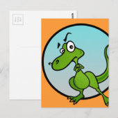 FUNNY LITTLE DINOSAUR BRIEFKAART (Voorkant / Achterkant)