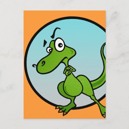 FUNNY LITTLE DINOSAUR BRIEFKAART (Voorkant)