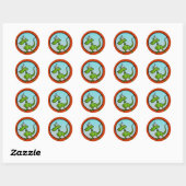 FUNNY LITTLE DINOSAUR MATTE STICKERS (Vel)