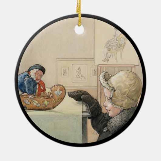 Funny Little Fellow Keramisch Ornament (Achterkant)